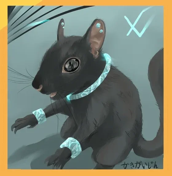 Secret Ultra Rare Bling Squirrel