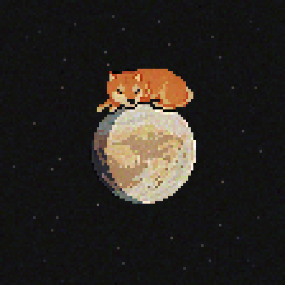 Dreaming Doge #10: 金星の眠そうな犬 (Sleepy Dog on Venus)