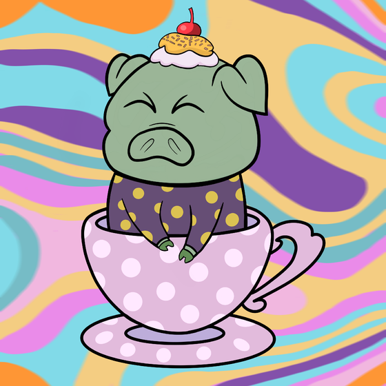 Lucky Teacup Piggy Club #1374