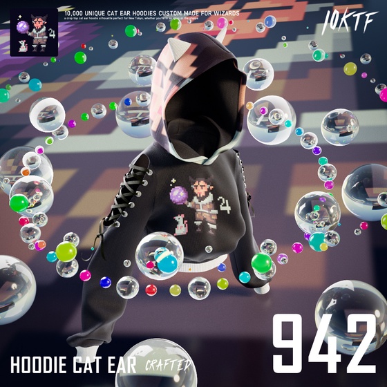 Wizard Cat Ear Hoodie #942