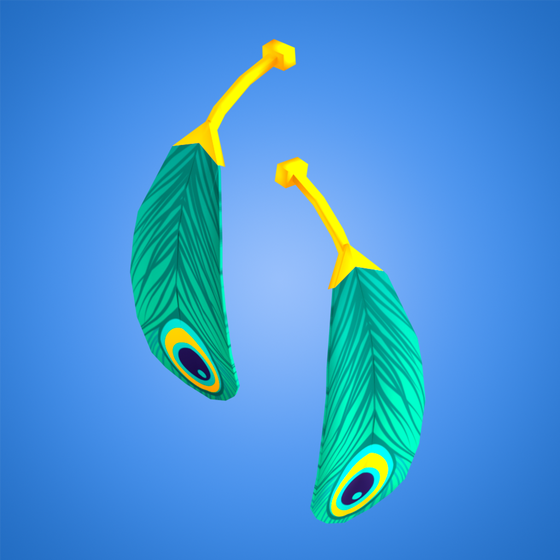 Peacock Feather Earrings