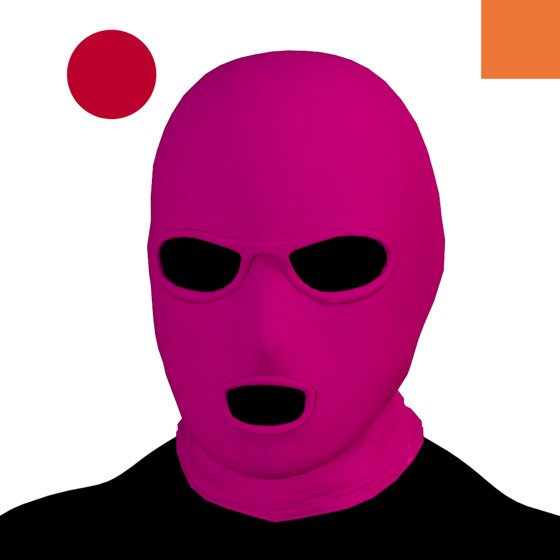 Villain #255 - The Pink Ski Mask Villain on the Japanese background with the Original Accent