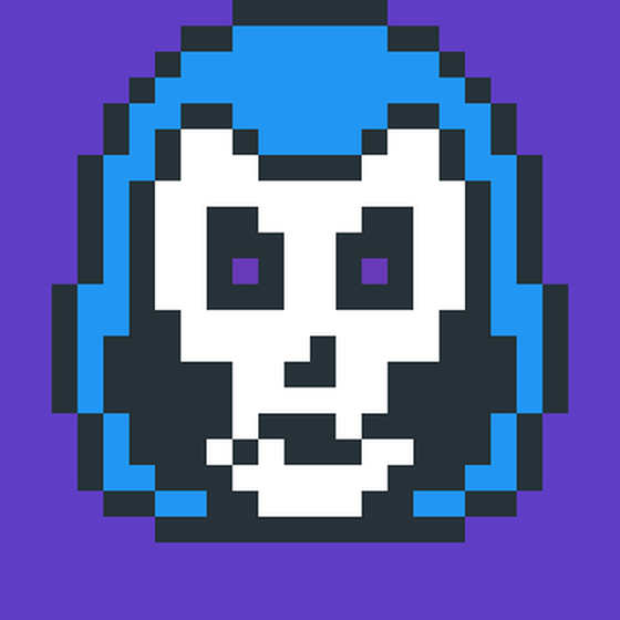 Hooded CryptoSkull #666