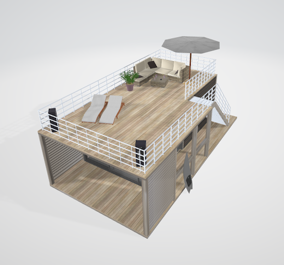 3d Beach House Asset for Metaverse