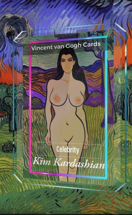 Vincent van Gogh Cards Kim Kardashian