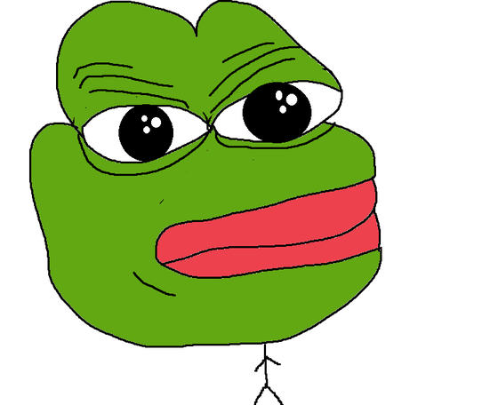 epic extra big head pepe