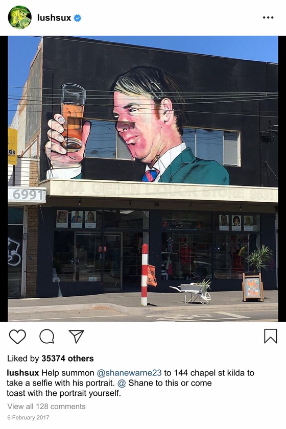 Lushsux #2599 - Mural Shane Warne