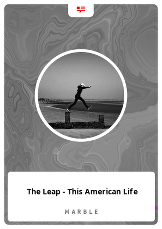 The Leap - This American Life