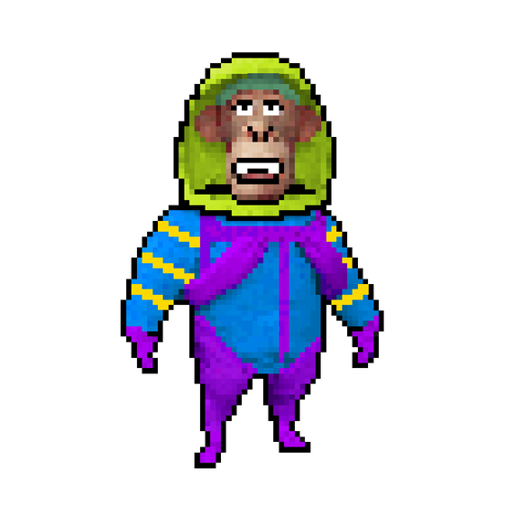 Pixel Radioactive Ape #728