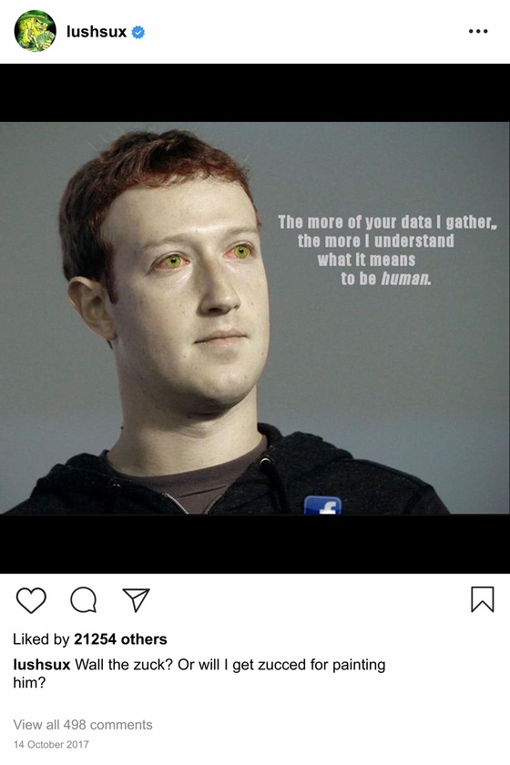 Lushsux #2820 - Shit Post Mark Zuckerberg