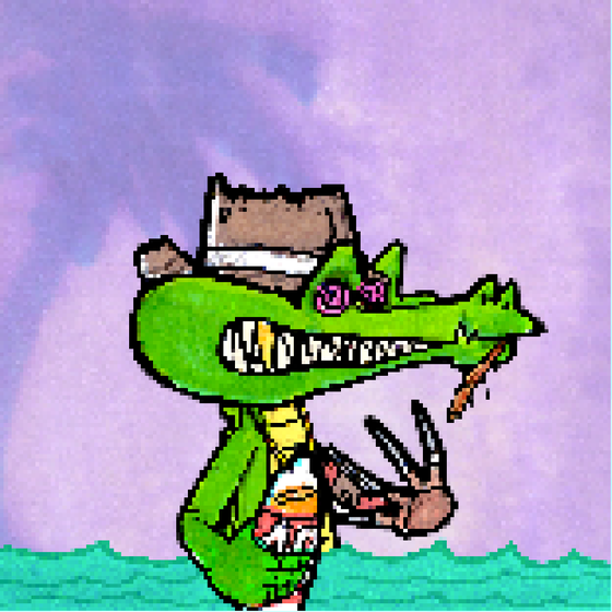 Pixelated Ganja Gators #7