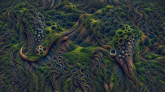 BIOMORPHIC ROLLING HILLS EARTH ELEMENT