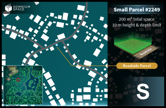 Small #2249 (S) parcel in Somnium Space 