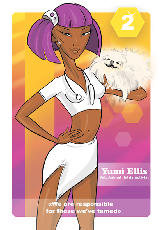 Collectible card “Yumi Ellis”