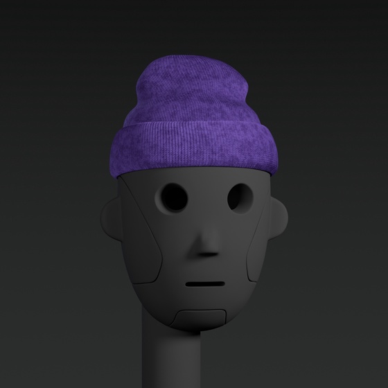 Head: Big Beanie Purple