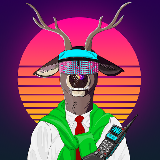 Retrowave deer #46