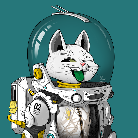 Mars Cat in Spacesuit #53