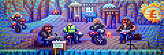 #102 The bikers are doing taxes in the daylight