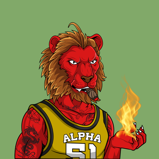 The Red Pill Lions NFT #1032