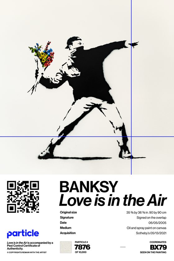 Banksy | Love Is In The Air #7876