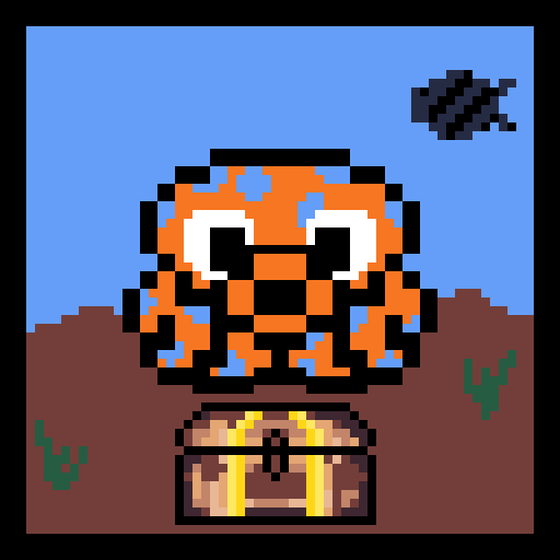 Pixel Squid #733