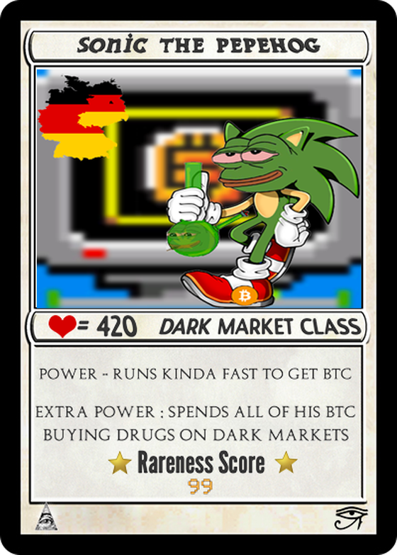 SONICPEPE | 2016 | 99 ISSUED | Series 2 | RAREPEPE