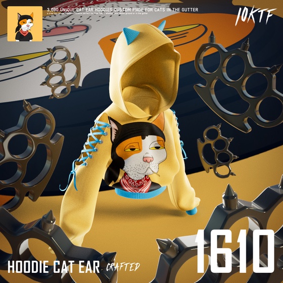 Gutter Cat Ear Hoodie #1610