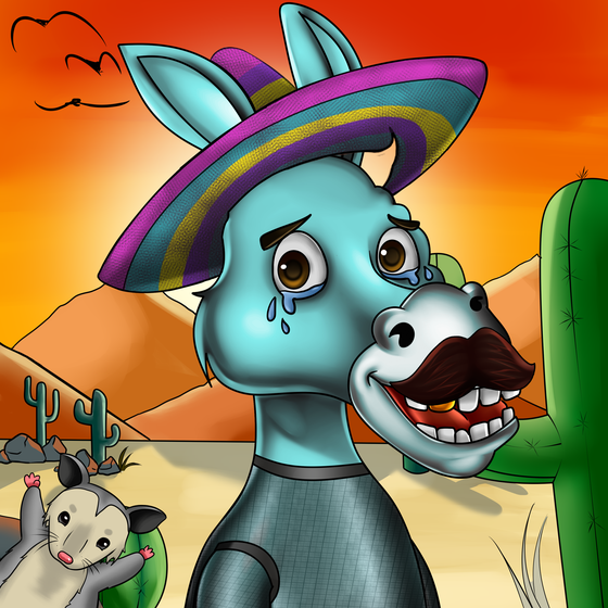 Sombrero Donkey #664