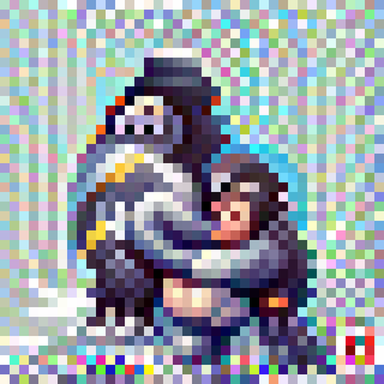 penguin hugging ape