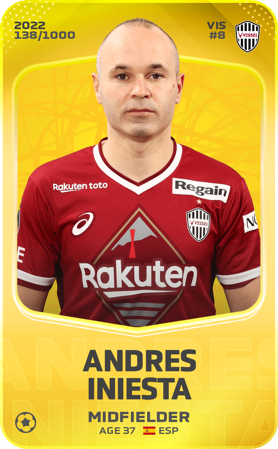 Andres Iniesta 2022-23 • Limited 138/1000