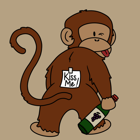 Kiss Me Monkey #4844