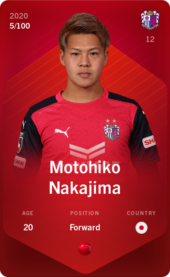 Motohiko Nakajima 2020-21 • Rare 5/100