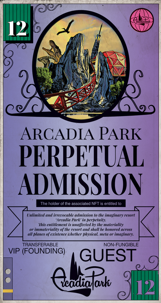 Arcadia Park Perpetual Admission Pass #12