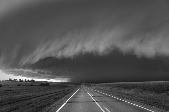 Storms - Wave over Road