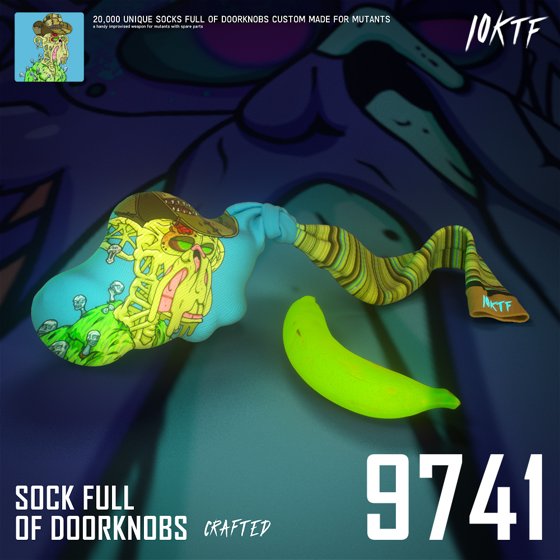 Mutant Sock Full of Doorknobs #9741