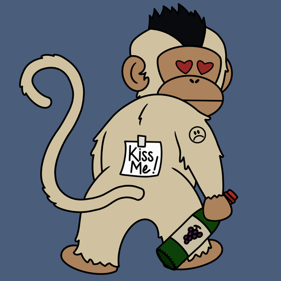 Kiss Me Monkey #2134