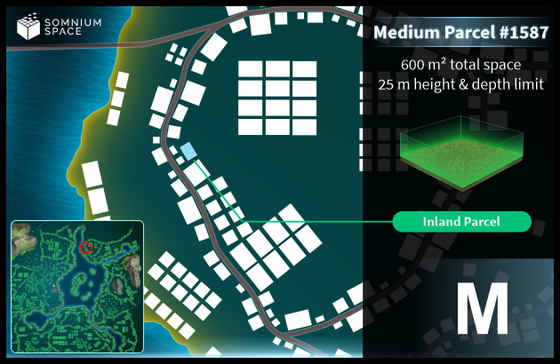 Medium #1587 (M) parcel in Somnium Space