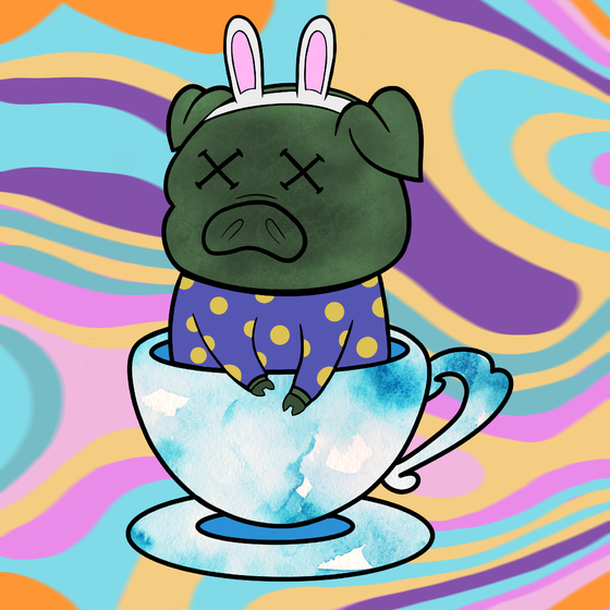 Lucky Teacup Piggy Club #1196