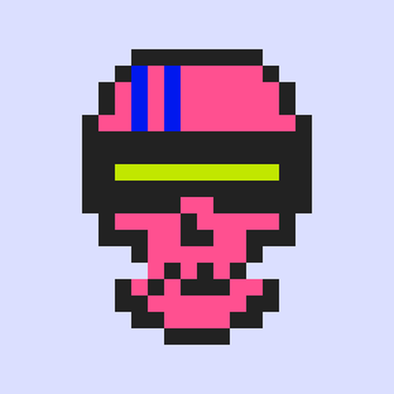 Cyber CryptoSkull #555