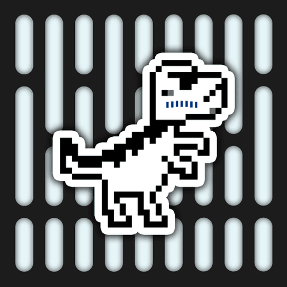 PixelSaurus Rex #0341 [Galactic Rare]