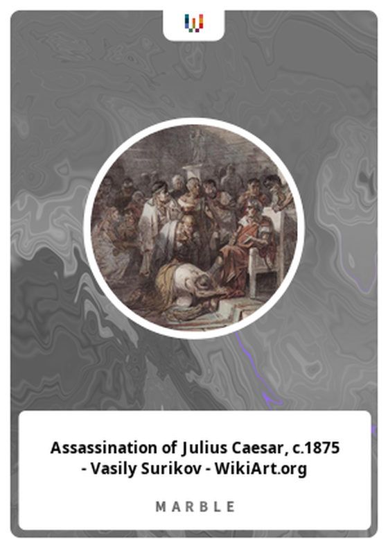 Assassination of Julius Caesar, c.1875 - Vasily Surikov - WikiArt.org