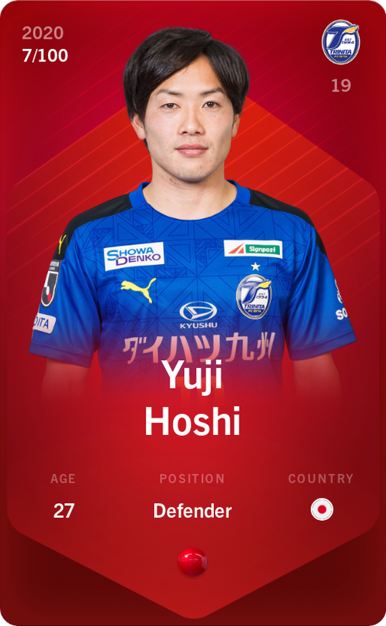 Yuji Hoshi 2020-21 • Rare 7/100