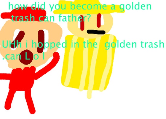 Golden trash can [2/2]