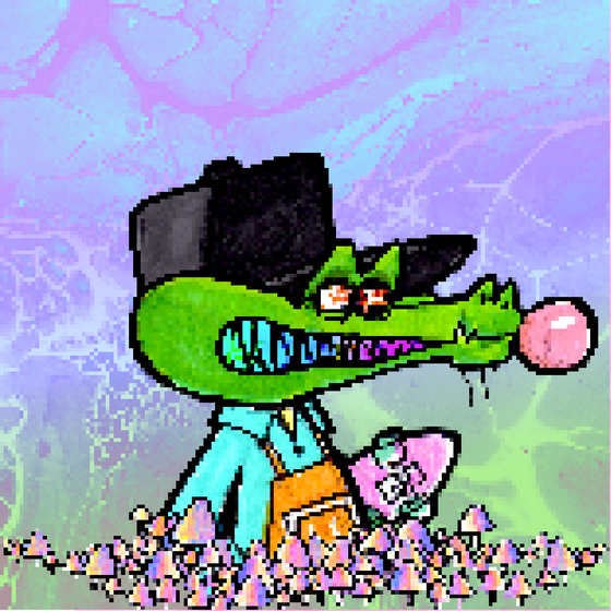 Pixelated Ganja Gators #3199