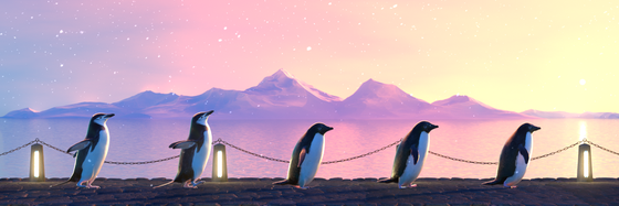 Five Penguins #603