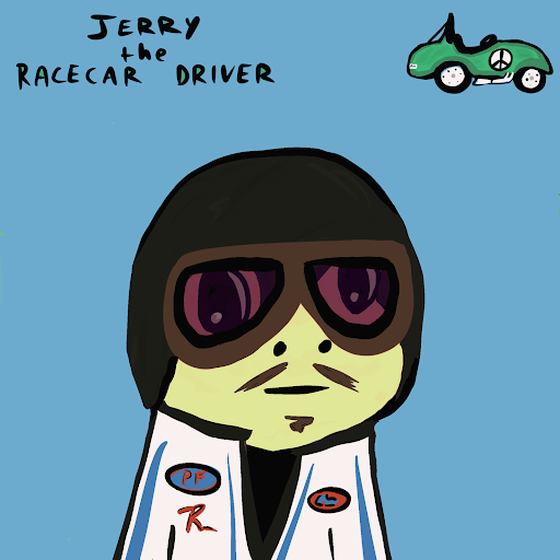 Peacefrogz #318 | Jerry the Race Car Driver