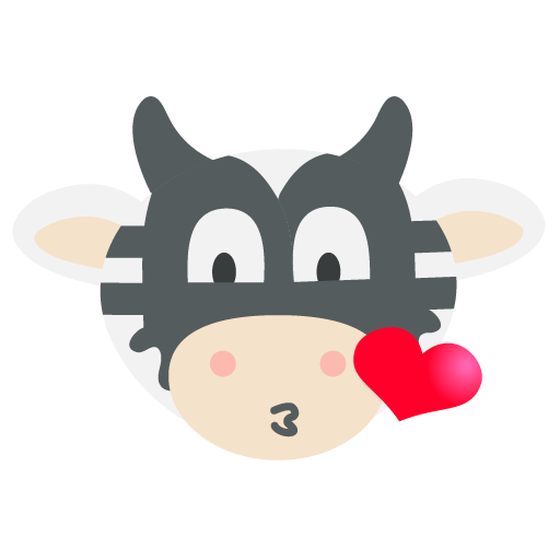 EmotiCOINS #bitcoin? ?Cow love kiss