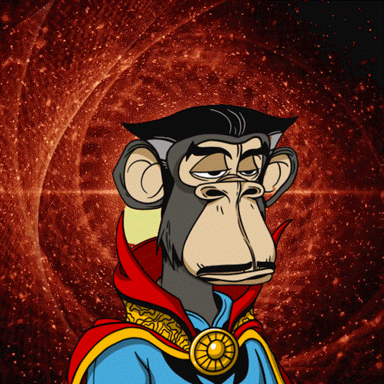 Animated Bored Ape #Dr Strange                   #Rare