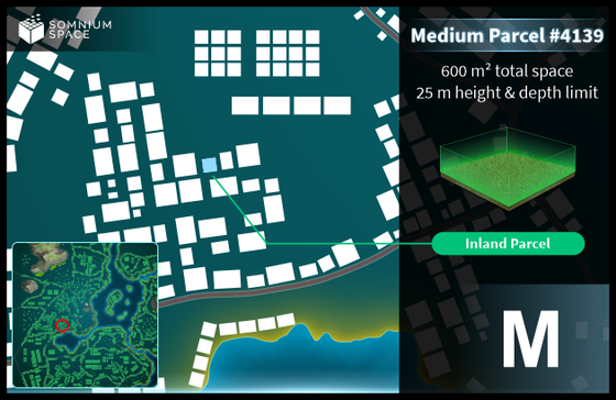 Medium #4139 (M) parcel in Somnium Space