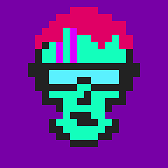 Cyber CryptoSkull #544